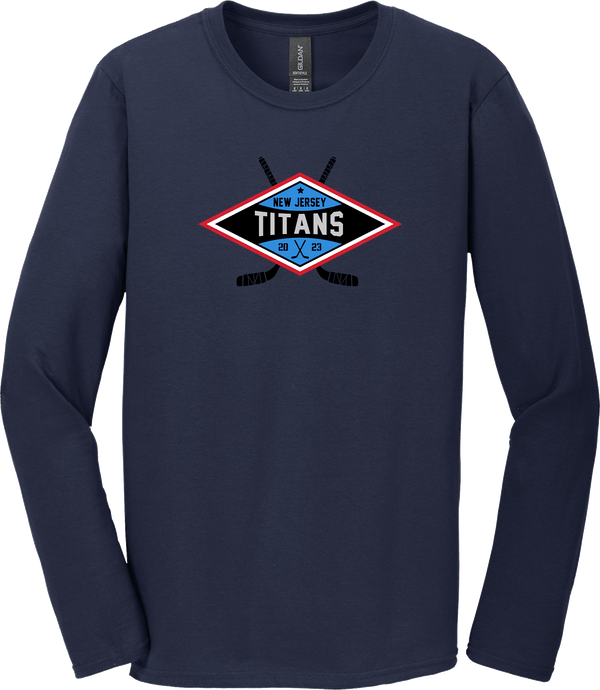 NJ Titans Softstyle Long Sleeve T-Shirt (D1940-FF)