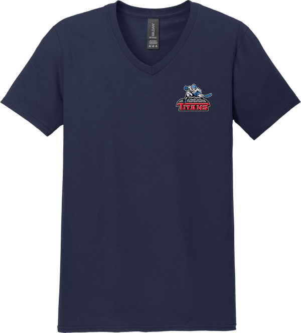 NJ Titans Softstyle V-Neck T-Shirt