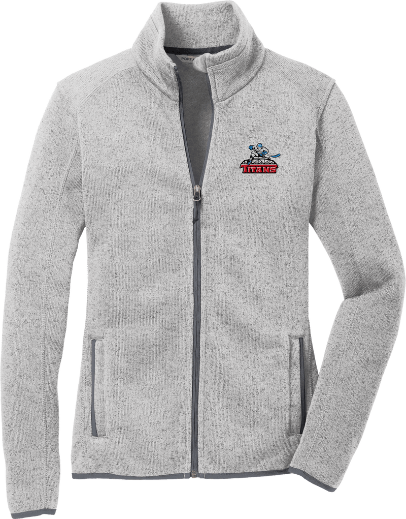 NJ Titans Ladies Sweater Fleece Jacket
