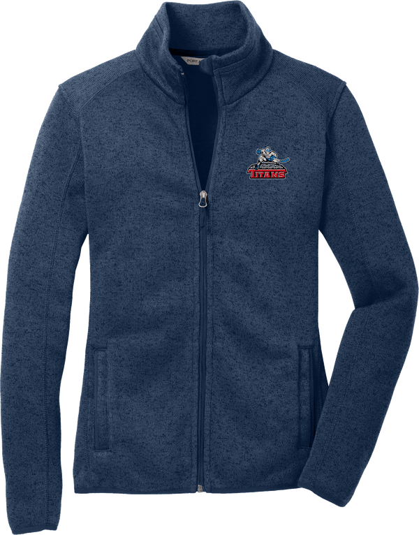 NJ Titans Ladies Sweater Fleece Jacket (E316-LC)