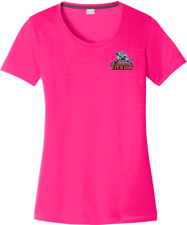 NJ Titans Ladies PosiCharge Competitor Cotton Touch Scoop Neck Tee