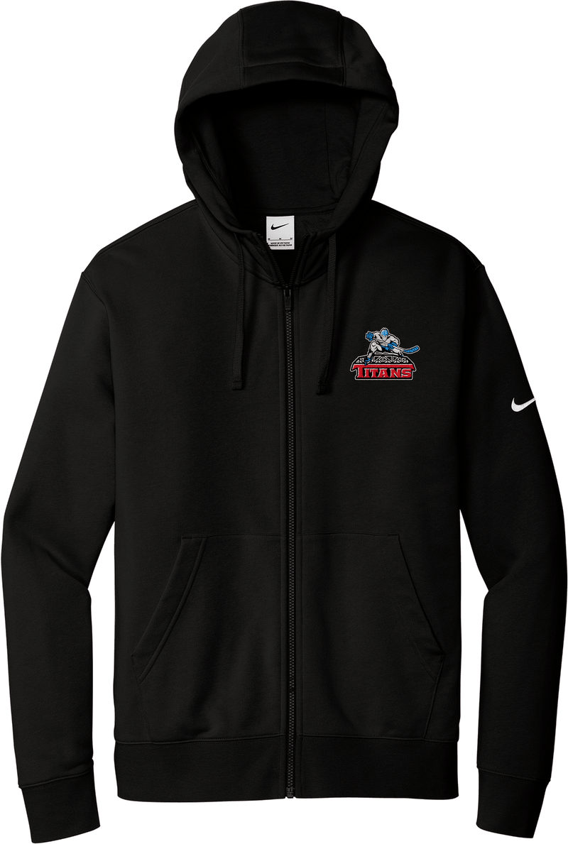 NJ Titans Nike Club Fleece Sleeve Swoosh Full-Zip Hoodie