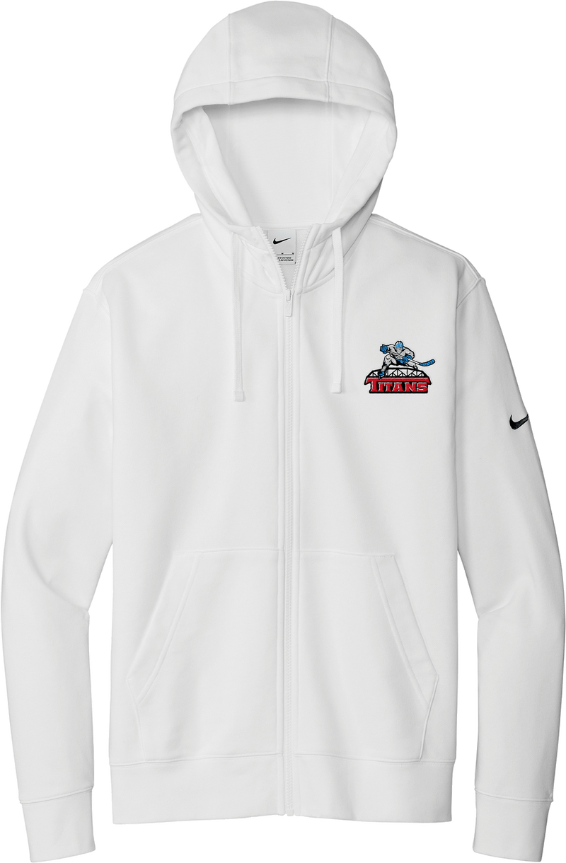 NJ Titans Nike Club Fleece Sleeve Swoosh Full-Zip Hoodie