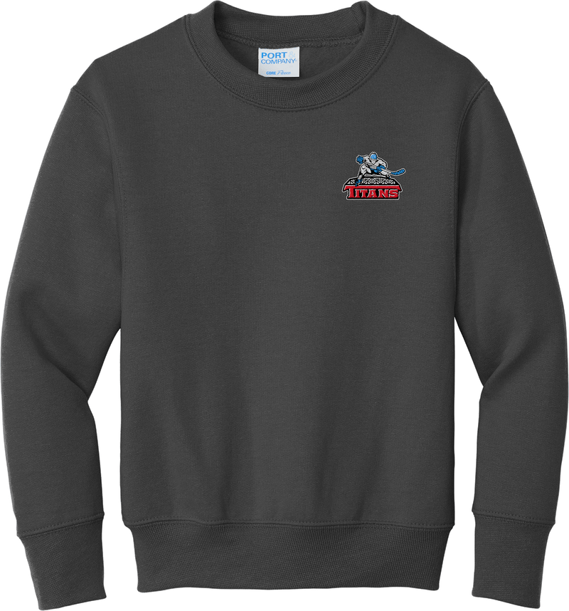 NJ Titans Youth Core Fleece Crewneck Sweatshirt