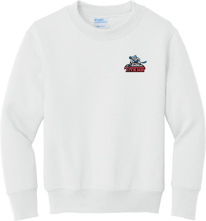 NJ Titans Youth Core Fleece Crewneck Sweatshirt
