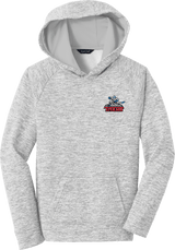 NJ Titans Youth PosiCharge Electric Heather Fleece Hooded Pullover