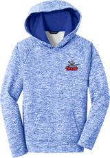 NJ Titans Youth PosiCharge Electric Heather Fleece Hooded Pullover