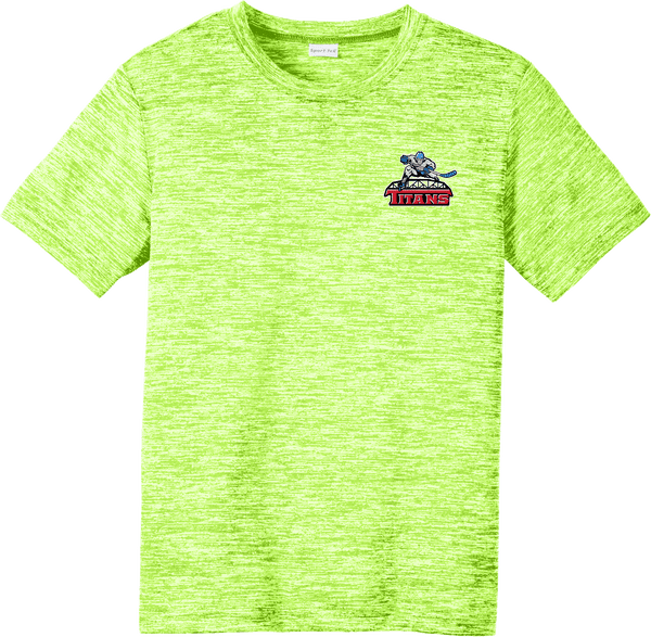 NJ Titans Youth PosiCharge Electric Heather Tee